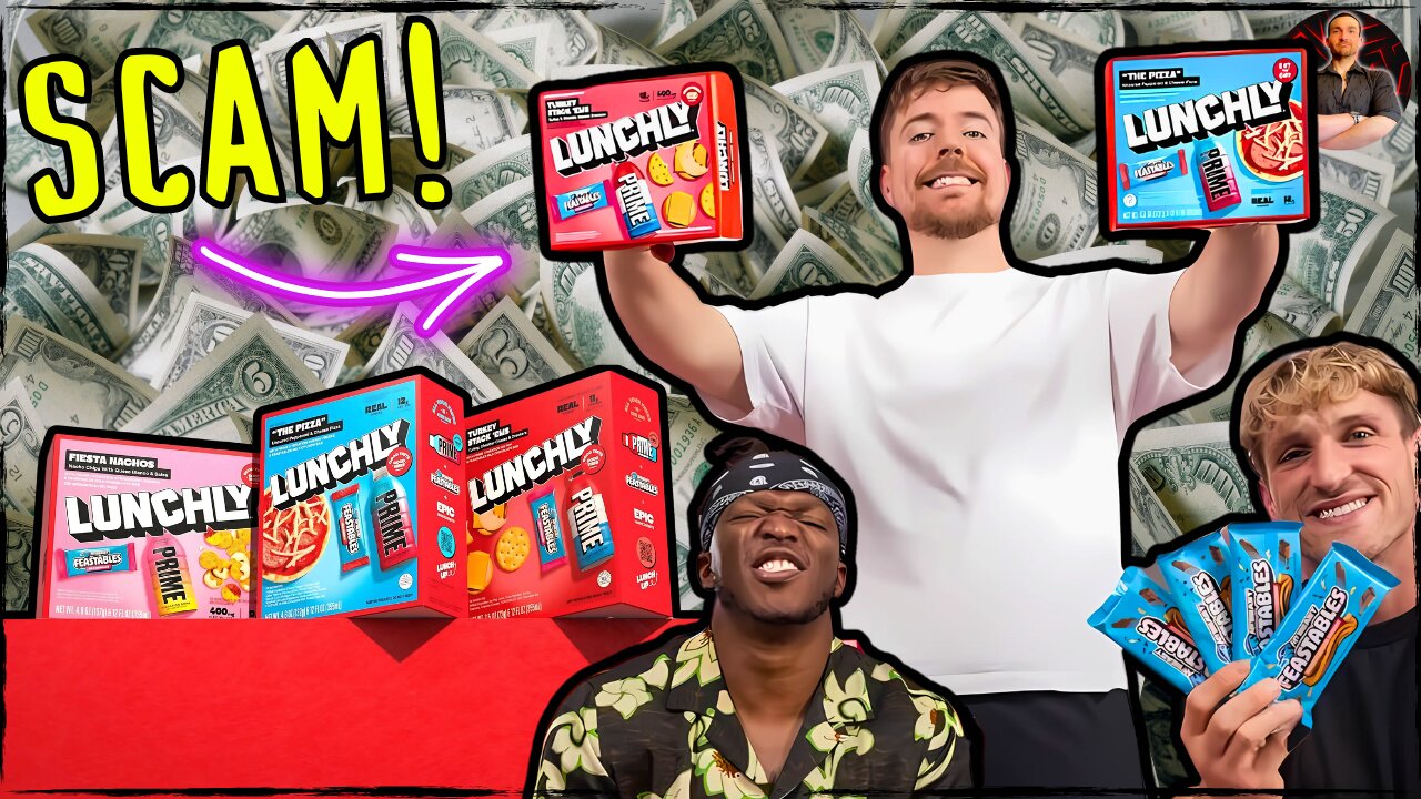 MrBeast, Logan Paul and KSI RUIN Lunch With Lunchables Replacement!