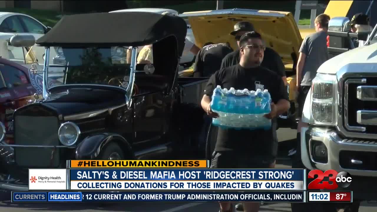 'Ridgecrest Strong' hosted by Salty's BBQ for the Ridgecrest and Trona communities following swarm of earthquakes