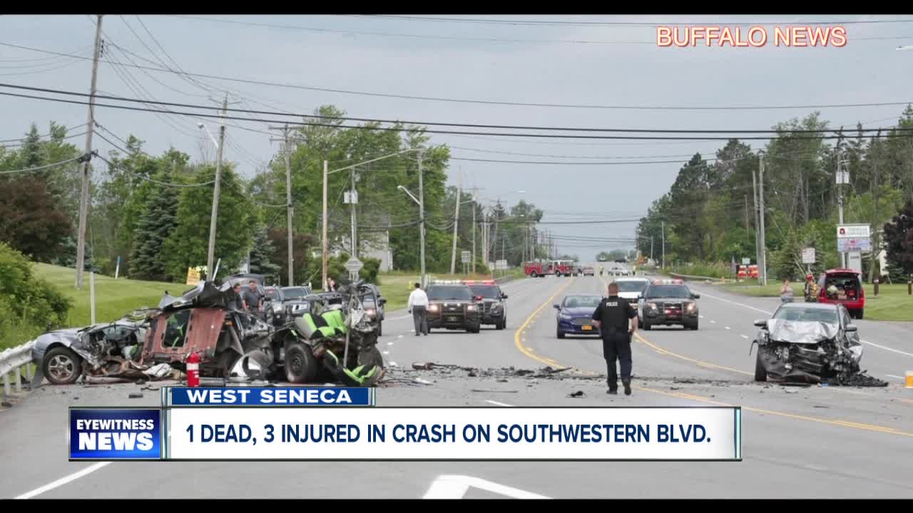 One dead, three taken to ECMC following West Seneca crash