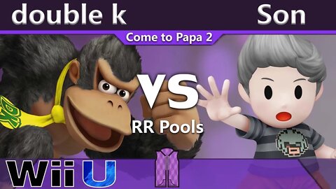 double k (Donkey & Diddy Kong) vs. Son (Lucas) - Wii U RR Pools - CTP2