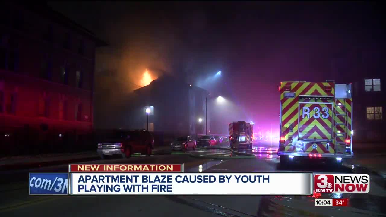 Apartment Blaze Caused by Youth Playing with Fire