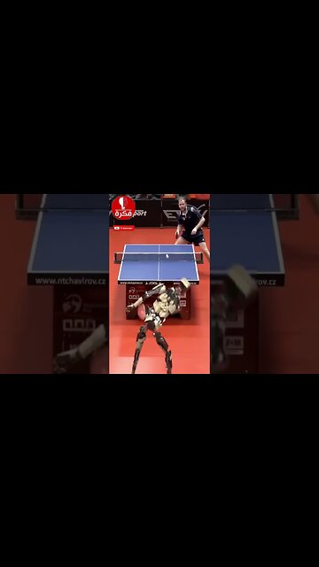 Robot vs Human match Ping-Pong 2023 #shorts