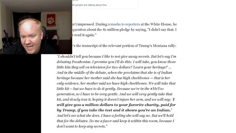 Does Trump owe Warren one million dollars? Exploring contract law principles.