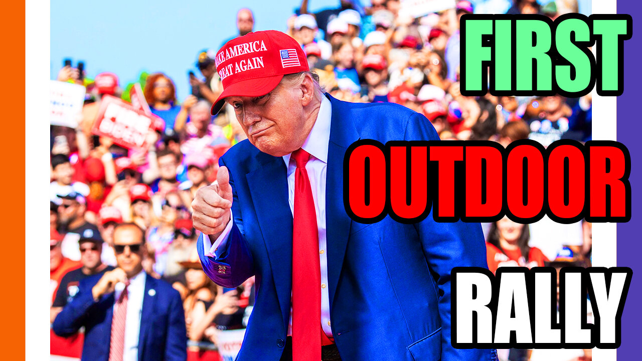 🔴LIVE: Trump's First Outdoor Rally 🟠⚪🟣