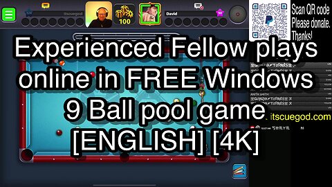 Experienced Fellow plays online in FREE Windows 9 Ball pool game [4K] 🎱🎱🎱 8 Ball Pool 🎱🎱🎱[ReRun]