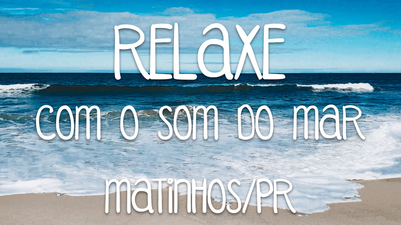 Relaxando com o som das ondas do mar 🌊