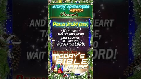 12.03.2022 | STORM MINISTRIES | Daily Bible Verse | PSALM 31:24 (ESV) | #shorts