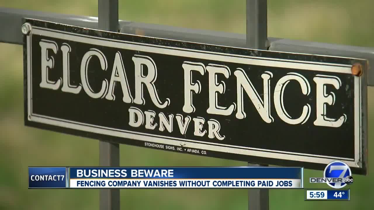 'Give me my money back': Customers say Denver fence company took their money and vanished