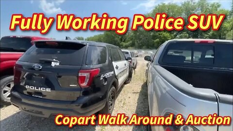 Fully Working Police SUV Cheap, Copart Walk Around