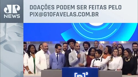 Grupo G10 Favelas faz visita à B3 e recebe R$ 1 milhão em cestas básicas