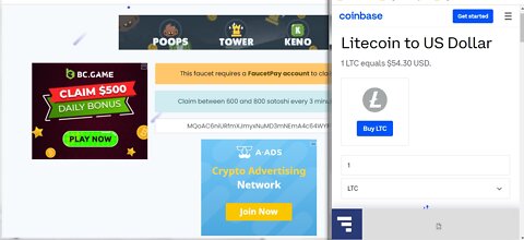 Earn Free Litecoin Between 600 & 800 Every 3 Minutes At PartyCoins Instant Withdrawal At FaucetPay