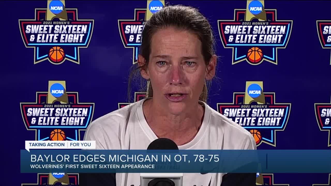 Kim Barnes Arico reacts to Michigan's Sweet Sixteen loss to Baylor