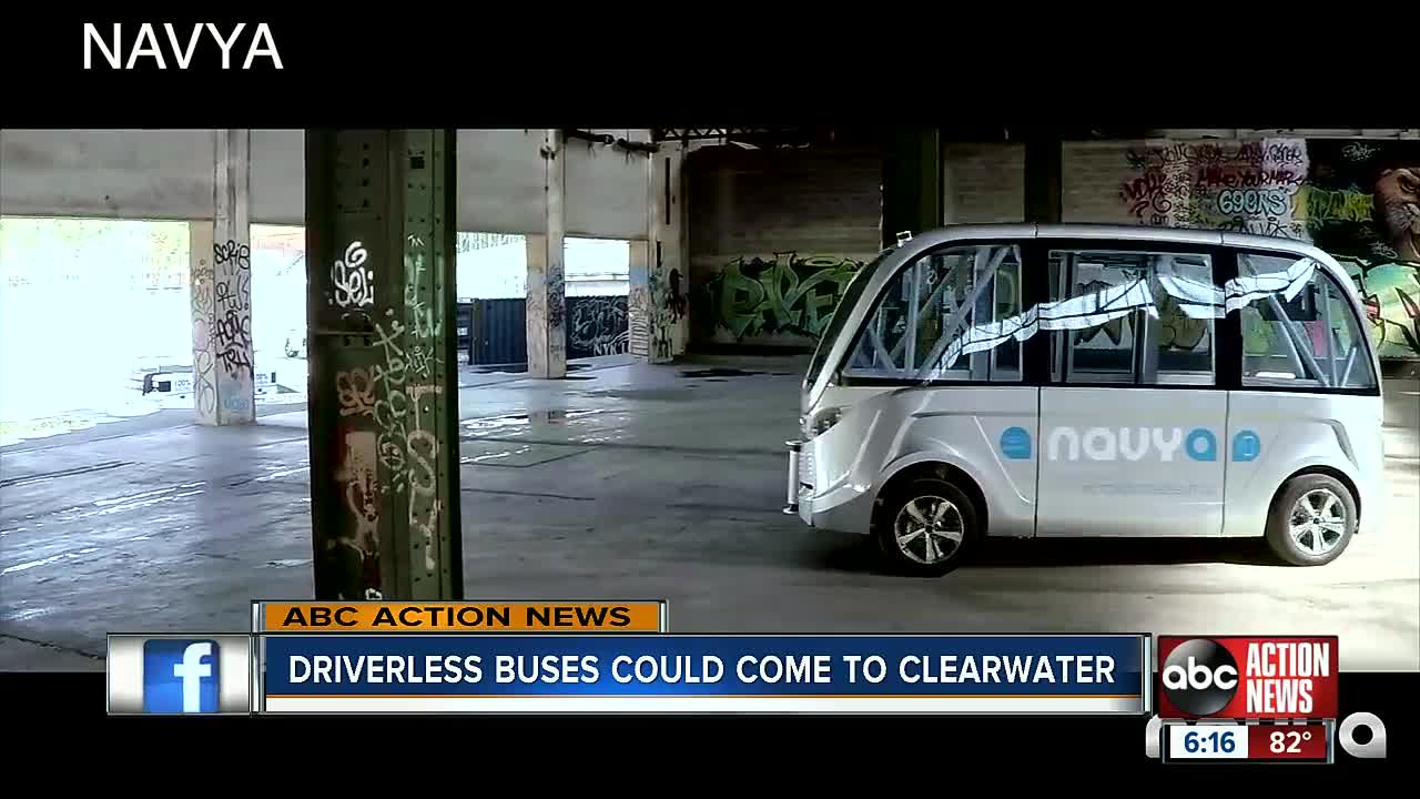 Driver-less buses in the works for Clearwater Beach