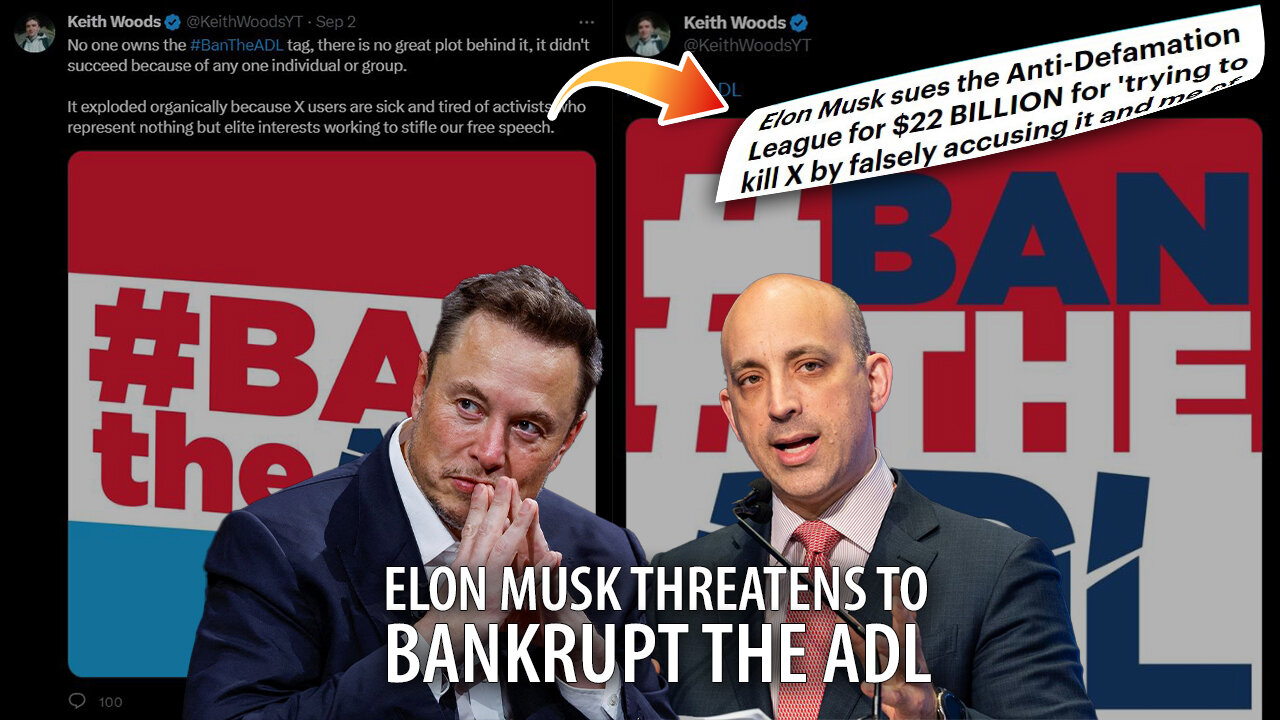 Elon Musk DECLARES WAR on the ADL, Threatens to BANKRUPT them with Defamation Lawsuit