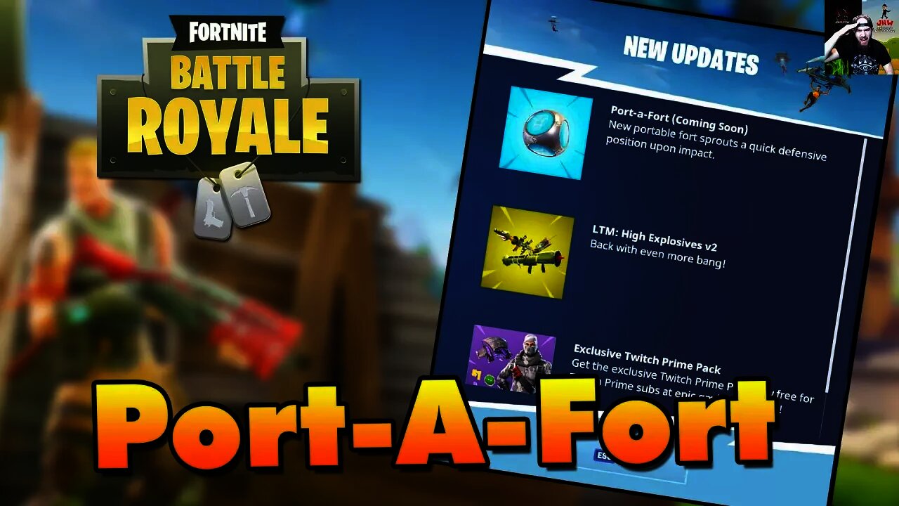 "Port-A-Fort" Coming SOON to Fortnite Battle Royale