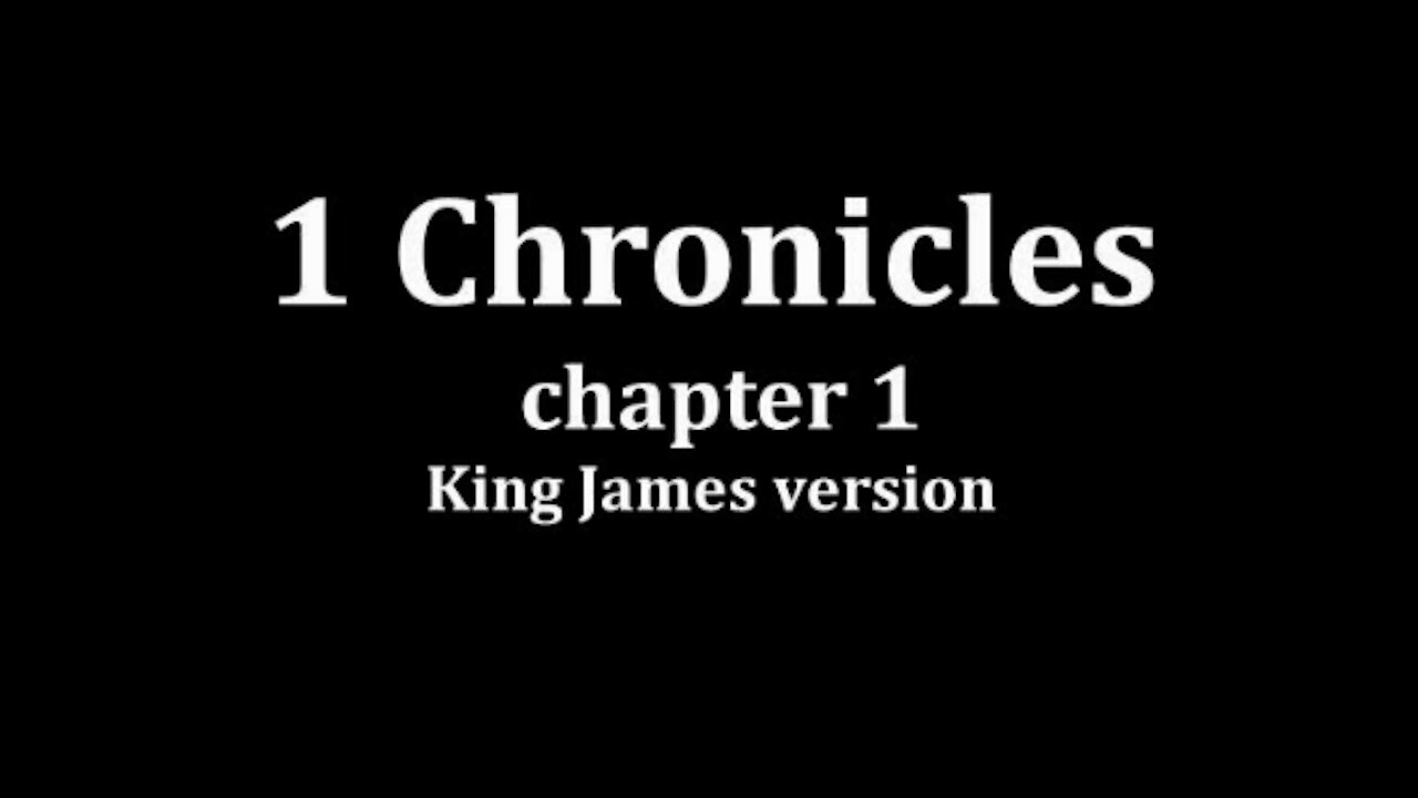 1 Chronicles 1 King James version