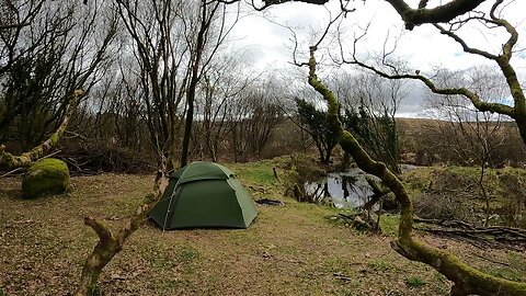 Before clearing down the tent. timelapse..Dartmoor. UK. 26th March 2023