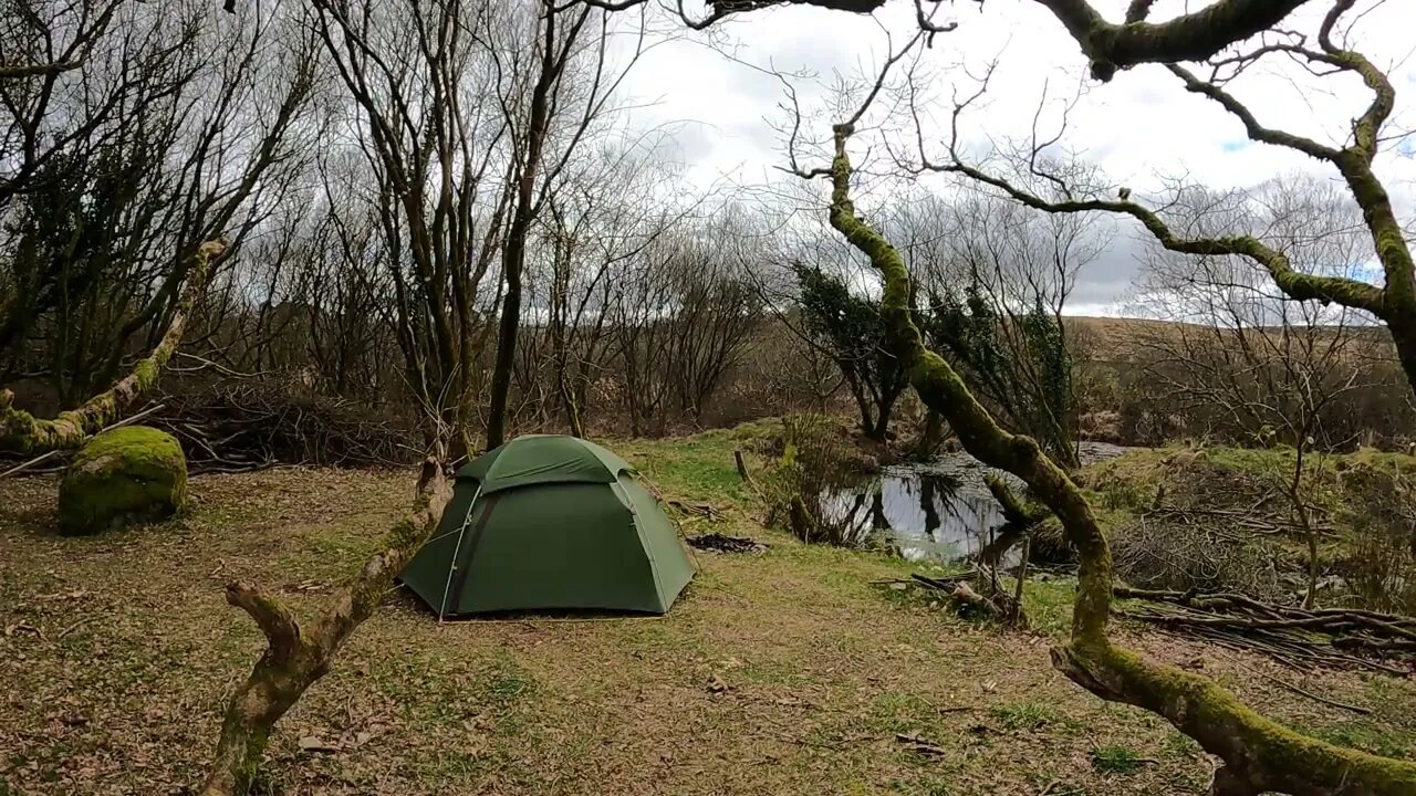 Before clearing down the tent. timelapse..Dartmoor. UK. 26th March 2023