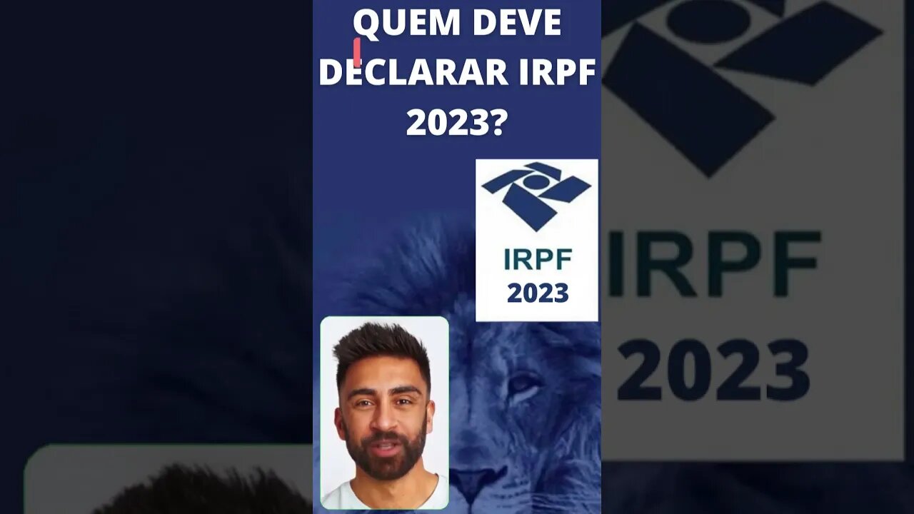 QUEM DEVE DECLARAR IRPF 2023 #shorts