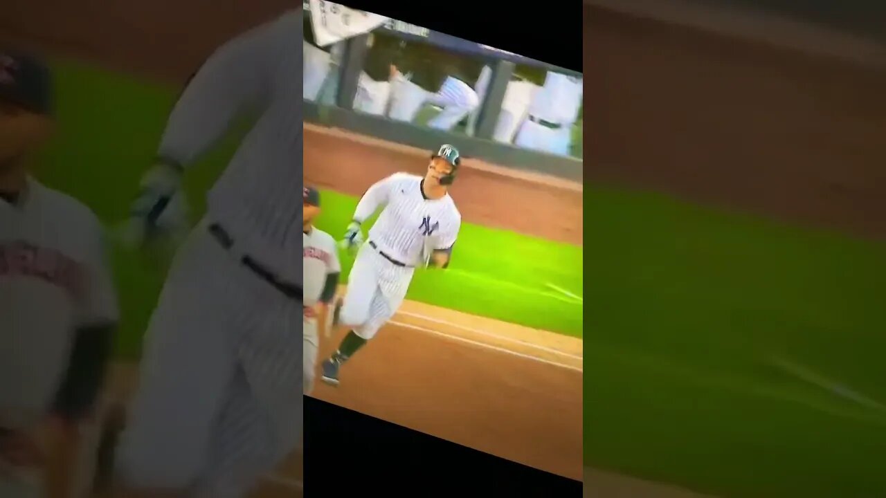 Aaron Judge smashes a Homerun off Sam Hentges in win or go home game 5 ALDS