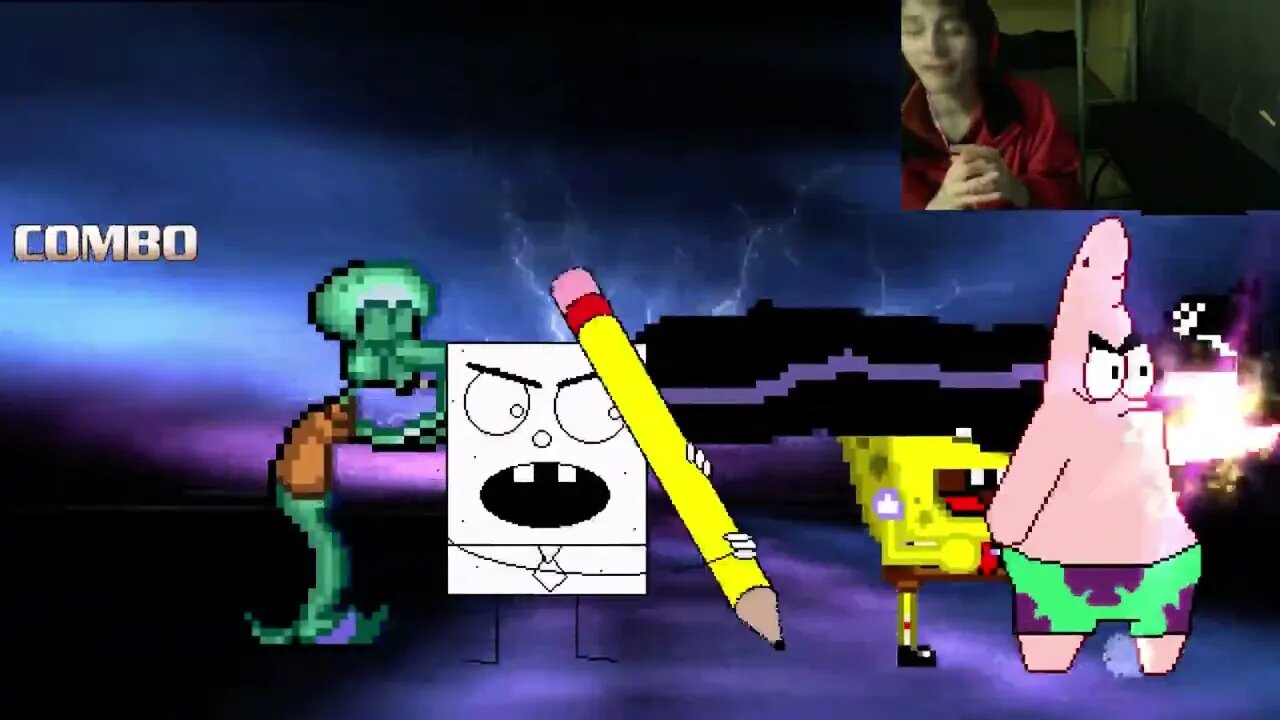 SpongeBob SquarePants Characters (SpongeBob, Squidward, And DoodleBob) VS Felix The Cat In A Battle