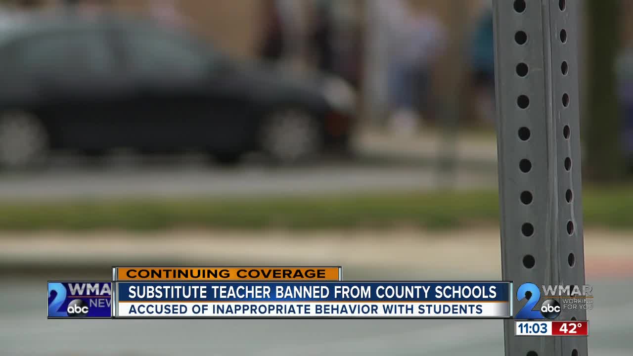 Substitute teacher banned from County schools