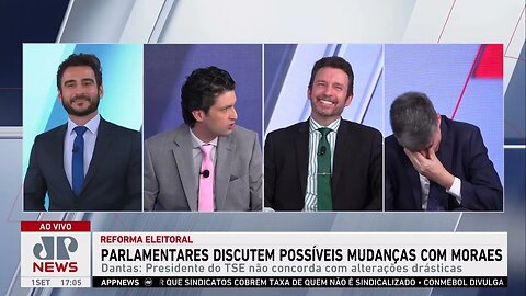 Políticos envolvidos na reforma eleitoral discutem possíveis mudanças com Alexandre de Moraes