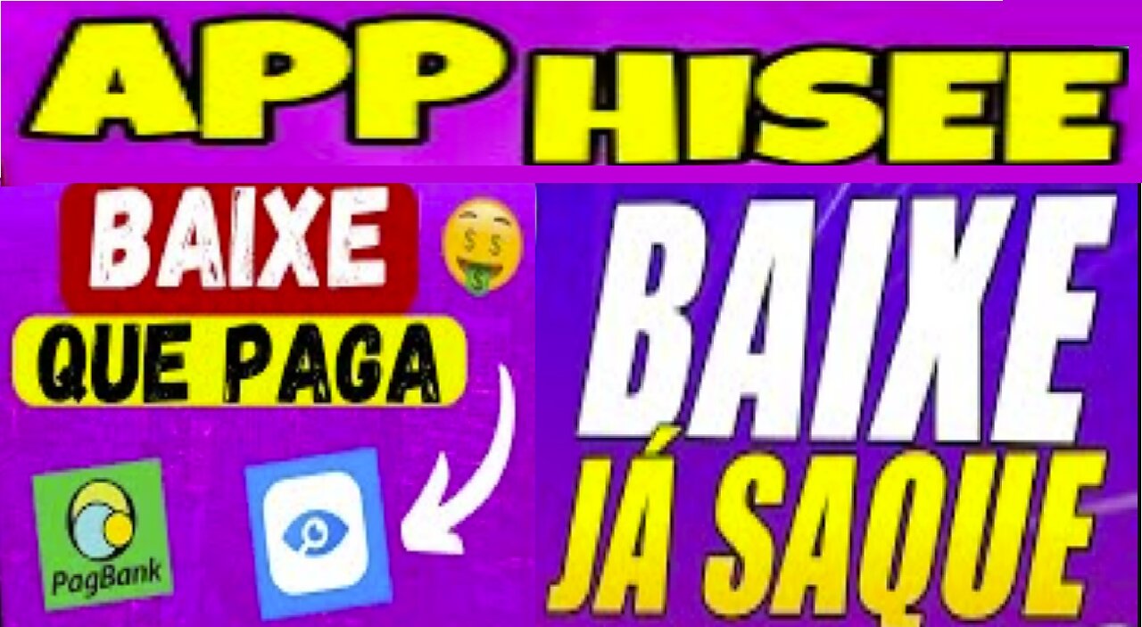 Aplicativo HiSee pagando muito, PAGANDO até R$100 via PIX e PAGBANK! | #aplicativos