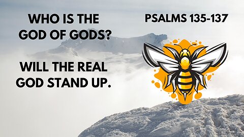 PSALMS 135-137 WHO IS THE GOD OF GODS? WILL THE REAL GOD STAND UP.