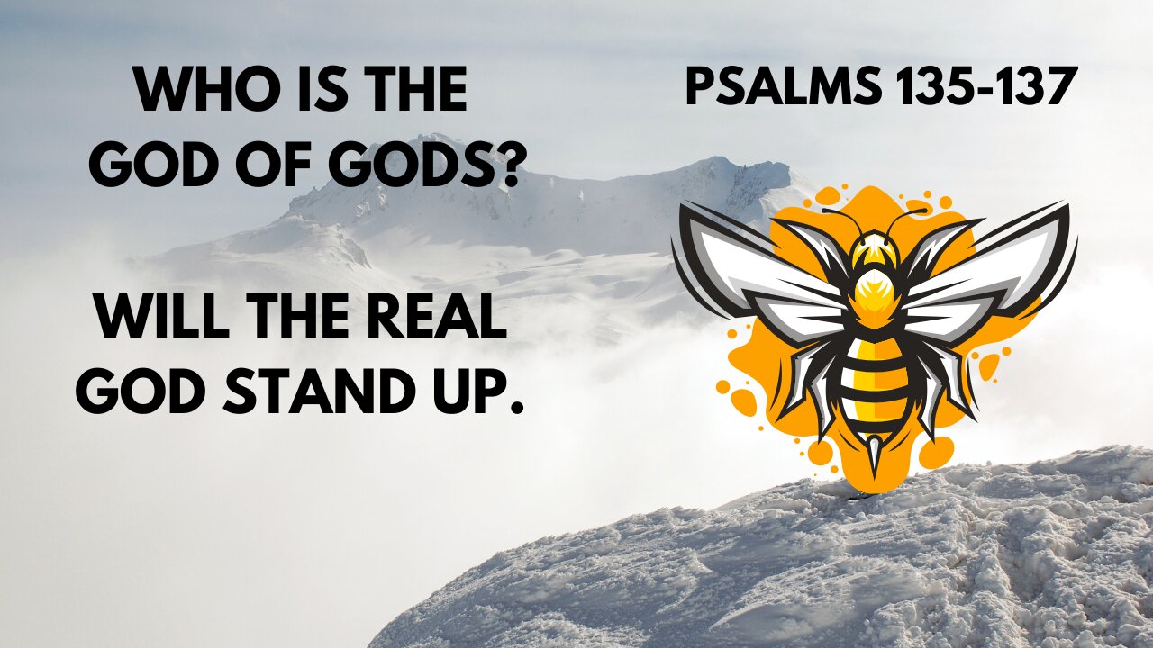 PSALMS 135-137 WHO IS THE GOD OF GODS? WILL THE REAL GOD STAND UP.