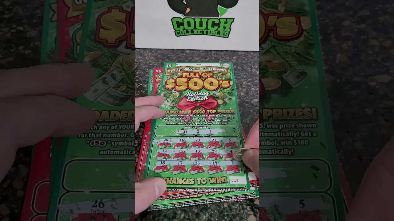Christmas Lottery Ticket Scratch Offs from Kentucky!