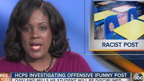 Howard County Schools investigating racist post
