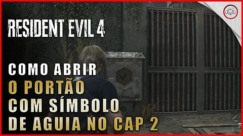 Resident Evil 4 Remake, Como abrir o portão com simbolo de aguia no cap 2 | Super-Dica