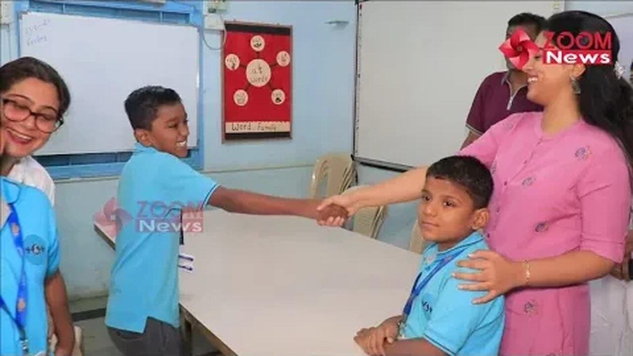 The Kerala Story Actress Siddhi Itani was happy to give gifts to differently-abled children!