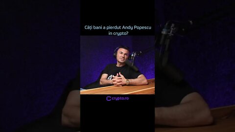 Câți bani a pierdut Andy Popescu în crypto?