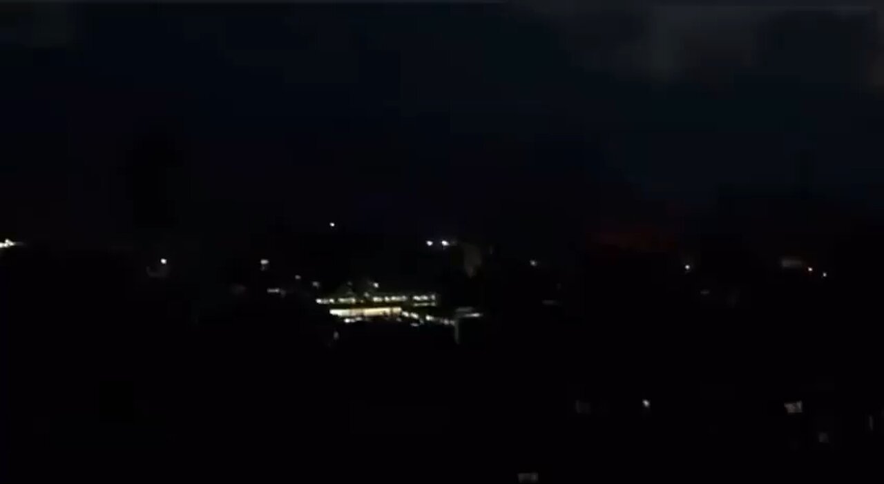 Gaza is went into darkness, its only illumination coming from the fires ignited by Israel