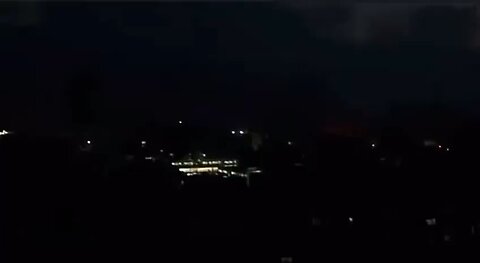 Gaza is went into darkness, its only illumination coming from the fires ignited by Israel
