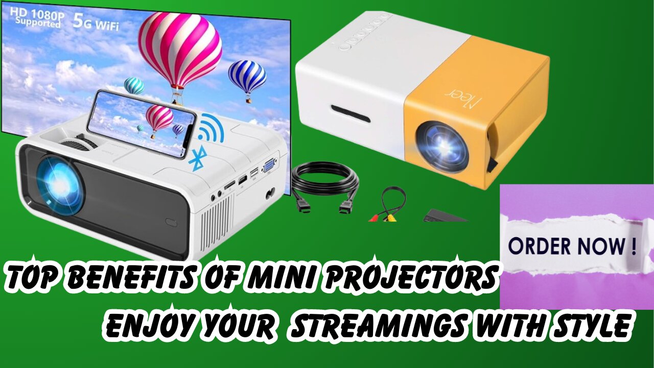 "Unleash Cinematic Magic Anywhere! The Ultimate Mini Projector Experience 🌟"