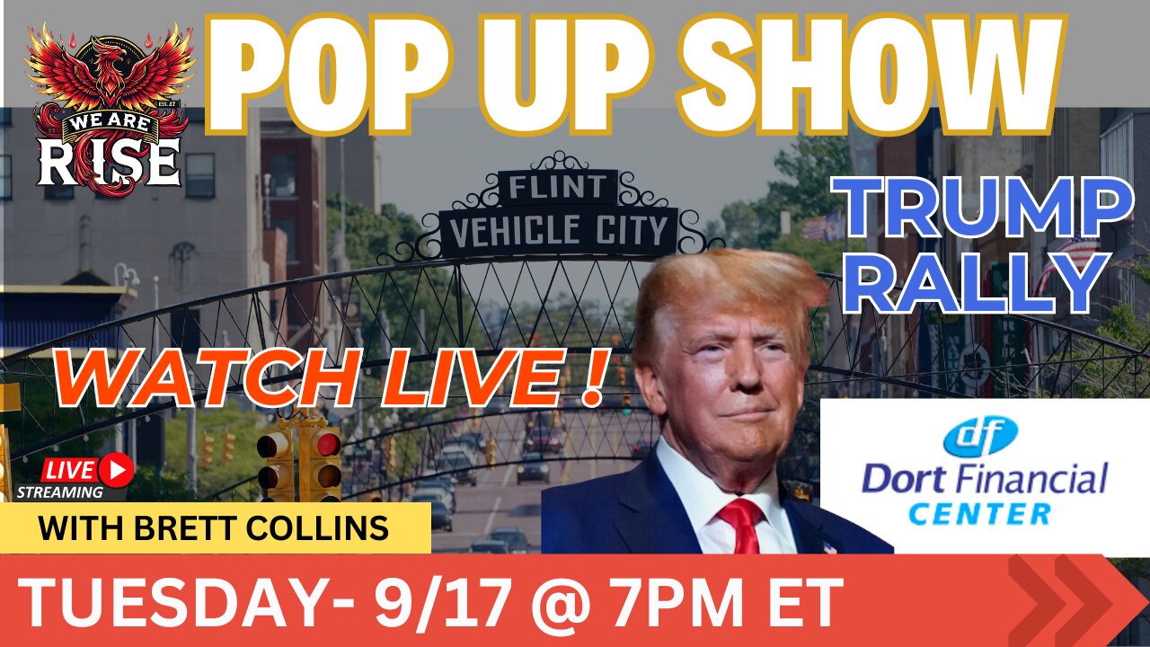 President Trump Hosts a Town Hall inf Flint, Michigan: Pop Up Show!