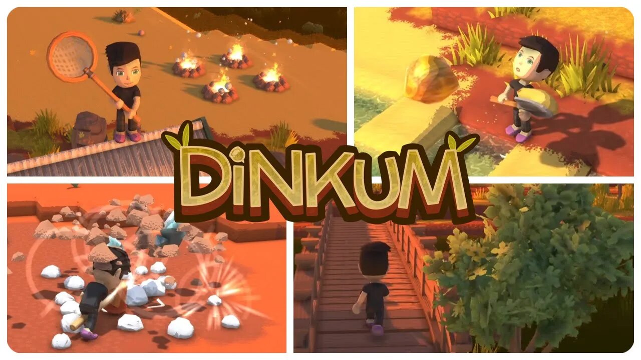 【Game Night】 Dinkum ｜ Part 6 - Campfire Professional Smashes Rocks