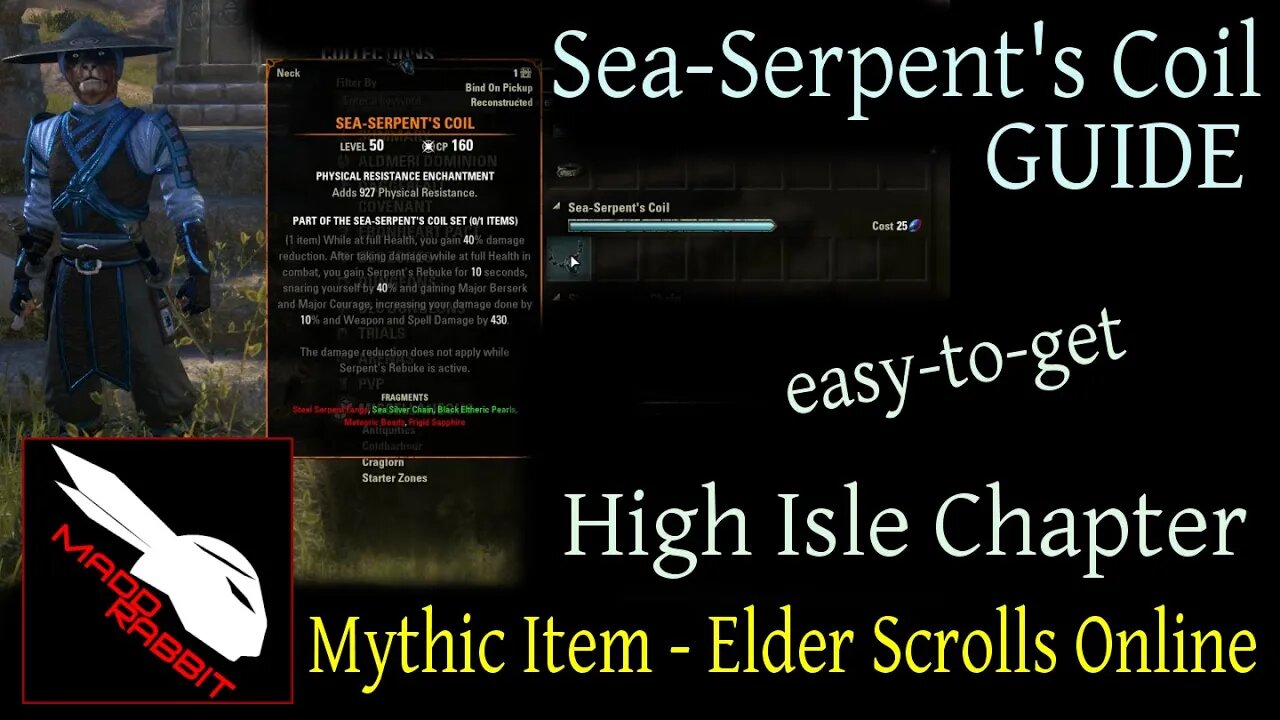 Sea Serpent's Coil - Mythic Item Guide [Elder Scrolls Online] ESO