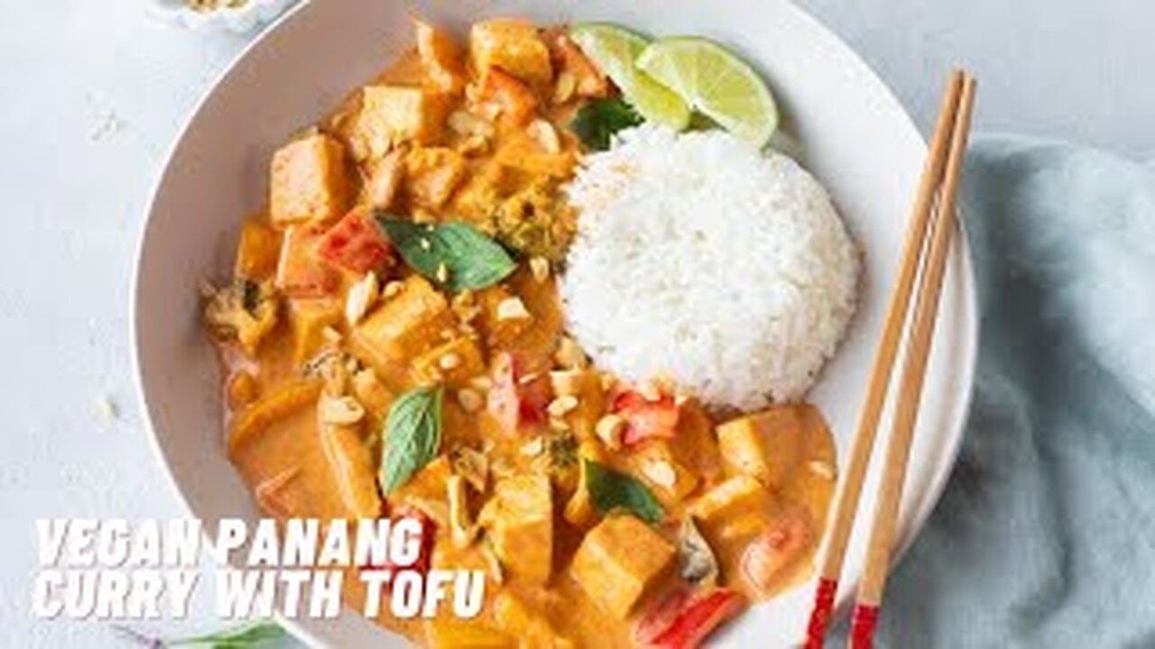 Vegan Panang Curry with Tofu & Vegetables