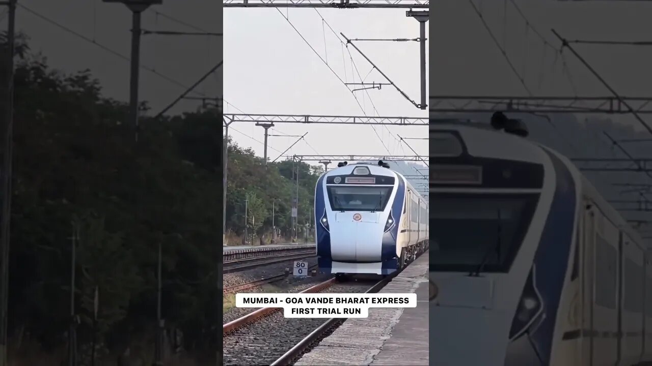 मुंबई गोवा वंदेभारत एक्स्प्रेस धावण्यासाठी सजज 🚄🚅🛤🚅🚄