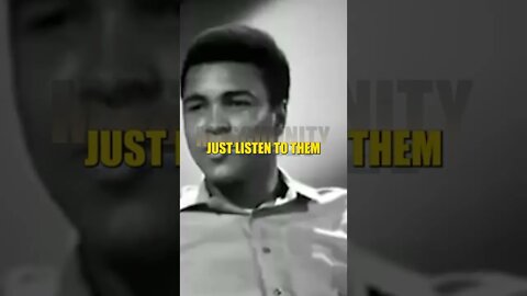 Muhammad Ali - Just Listen to The People Laugh #shorts