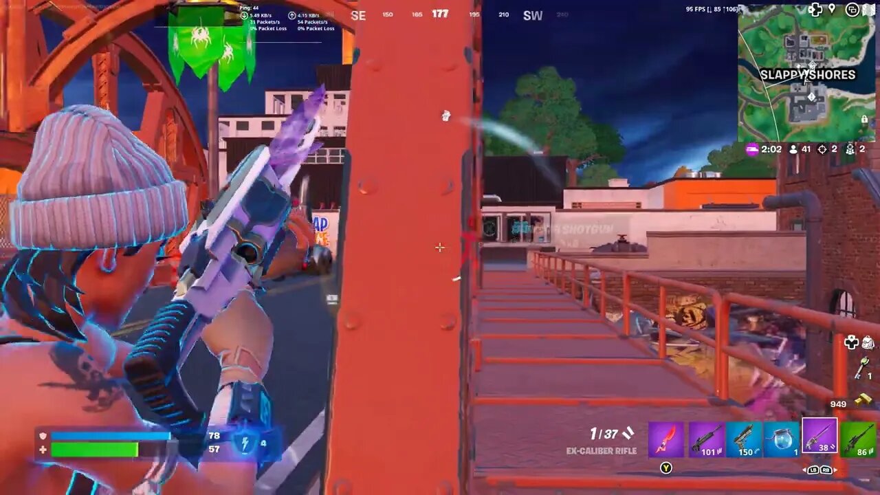 kill shot in Fortnite Winterfest