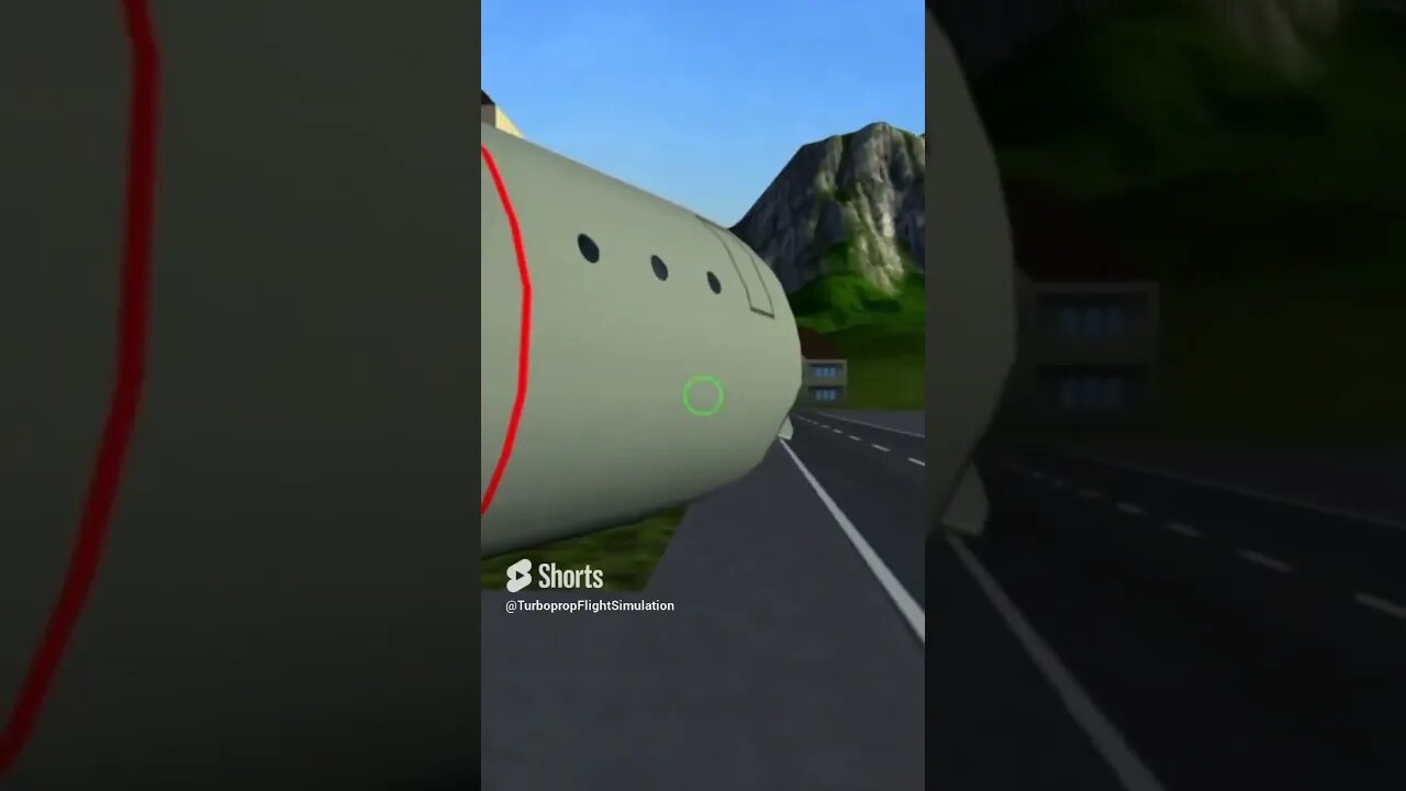 Crashing C-130 in the Village | Turboprop Flight Simulator #shorts