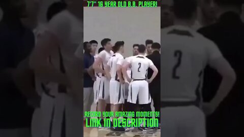 7'7" 16 Year Old Basketbaall PlayerAmazing Compilations!: #Shorts YoutubeShorts #Basketball #Hoops