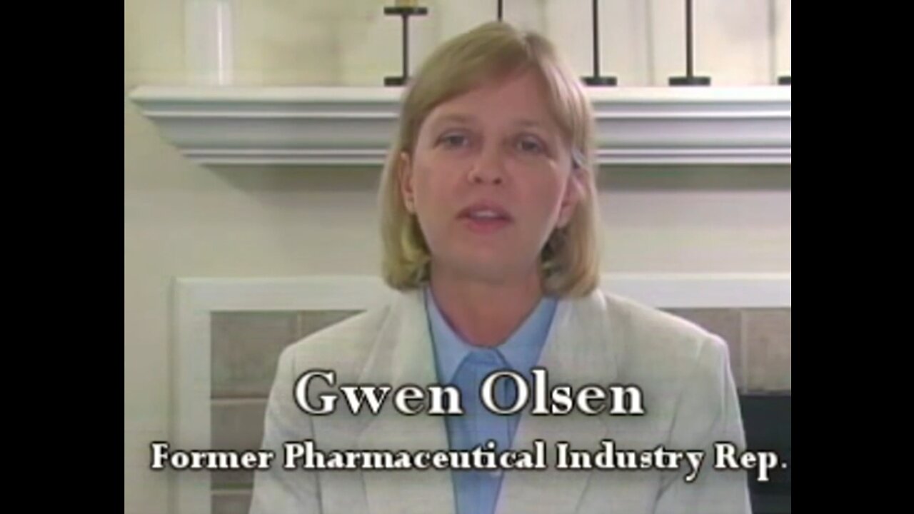 Gwen Olsen whistleblower and INSIDER: A HEALTHY PERSON is a LOST CUSTOMER - THE PHARMA COMPANIES DONT WANT YOU TO BE HEALTHY