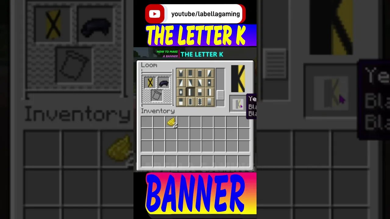 How To Make The Letter K Banner | Minecraft