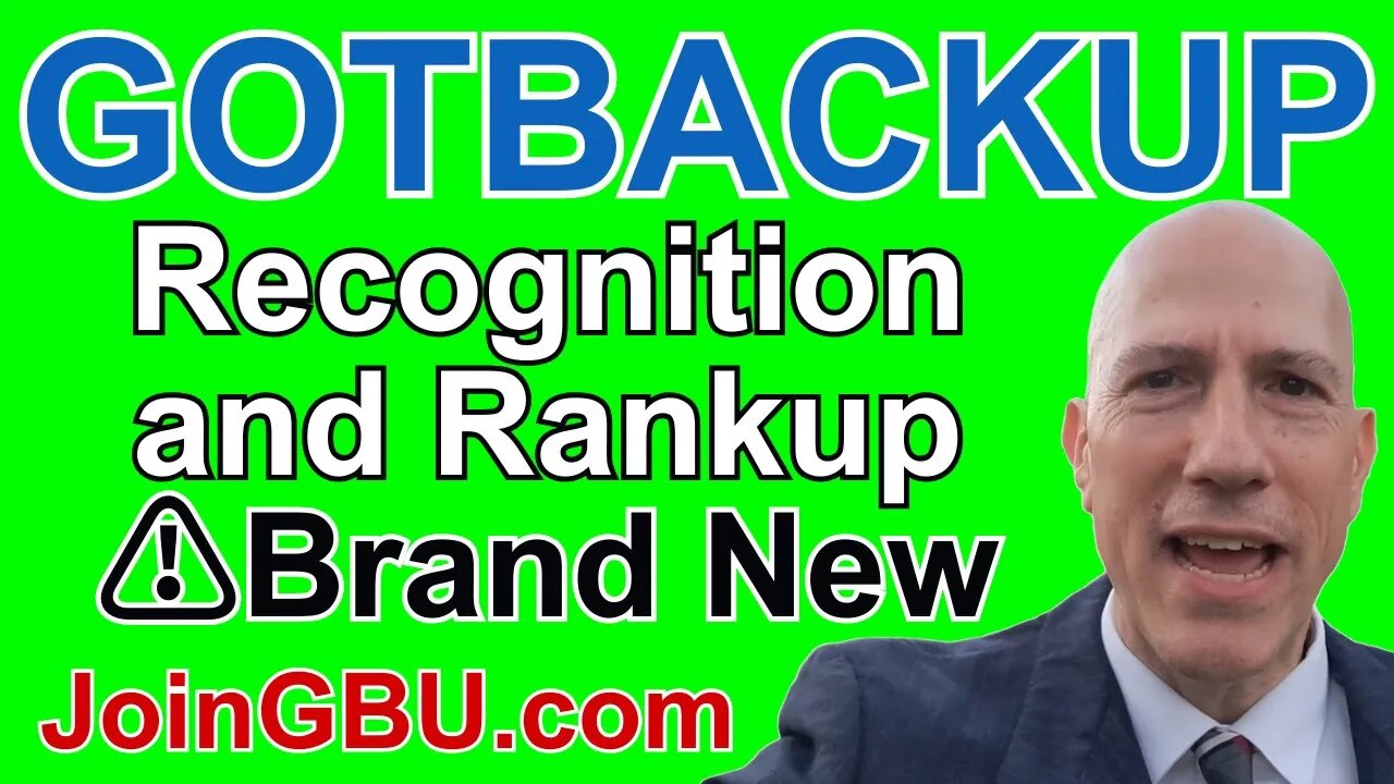 GOTBACKUP: Recognition and Rankup (Brand New in GotBackup Back Office) #GotBackupRecognition